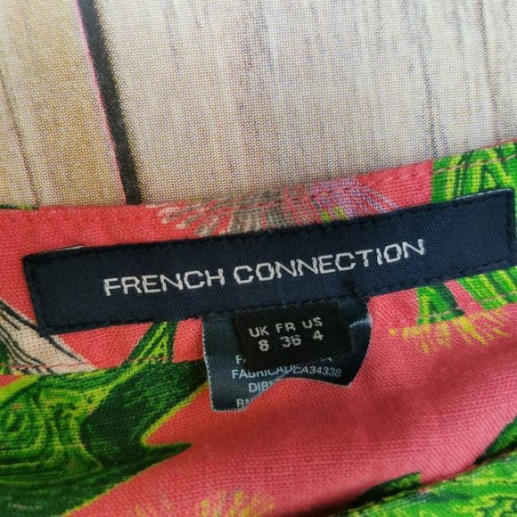 French Connection Floral Dress Size 4 - Picture 5 of 7